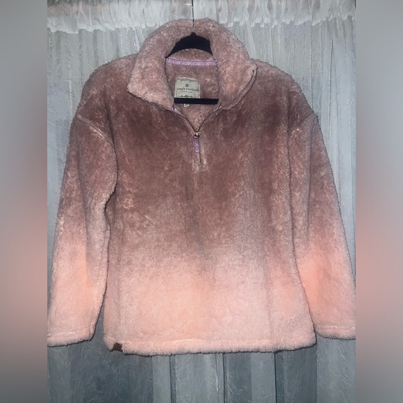 Simply Southern ombré Sherpa pullover size small - Picture 2 of 5